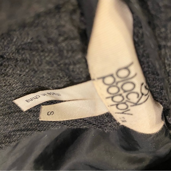 Dark grey lined short pea coat - Picture 4 of 4